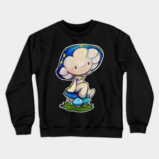 Blue mushy friend Crewneck Sweatshirt by BiancaRomanStumpff